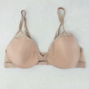 Pepper All You Mesh Bra Womens 40A Beige Underwire Adjustable Straps Neutral
